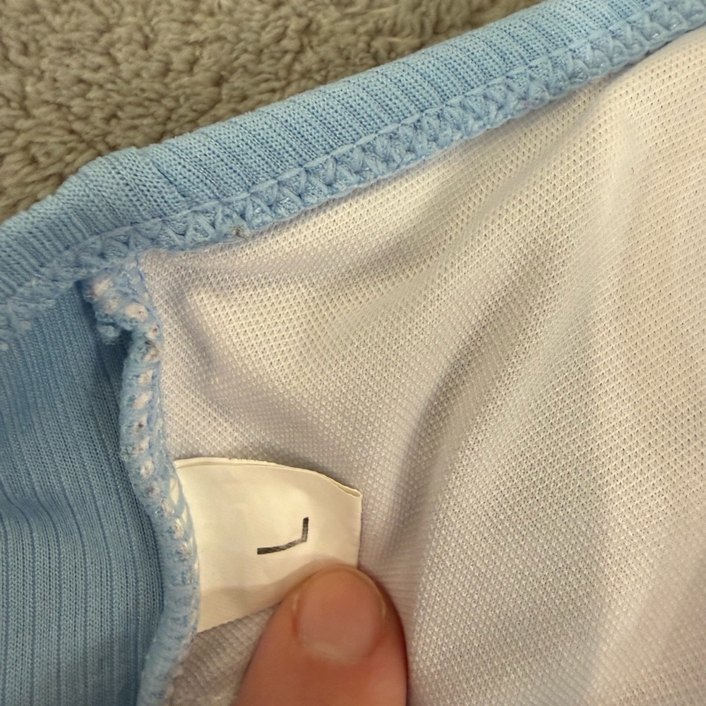 Light Blue Ribbed Bikini Set - Picture 5 of 5